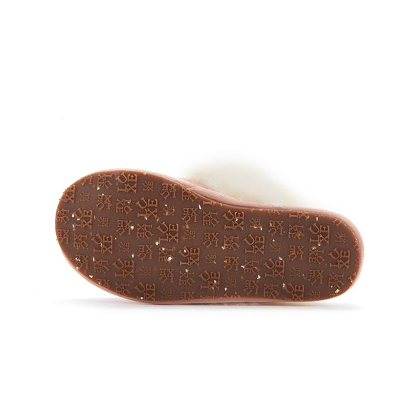 KIDS SLINGBACK MULE ROSE (SHEARLING)