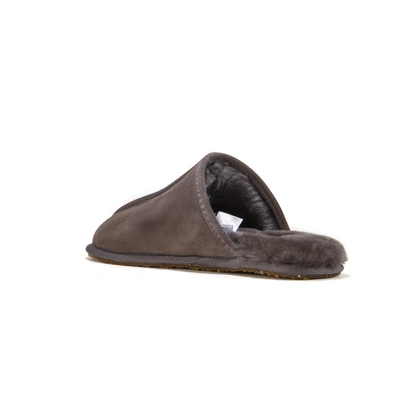 MENS CLOSED MULE GRAY