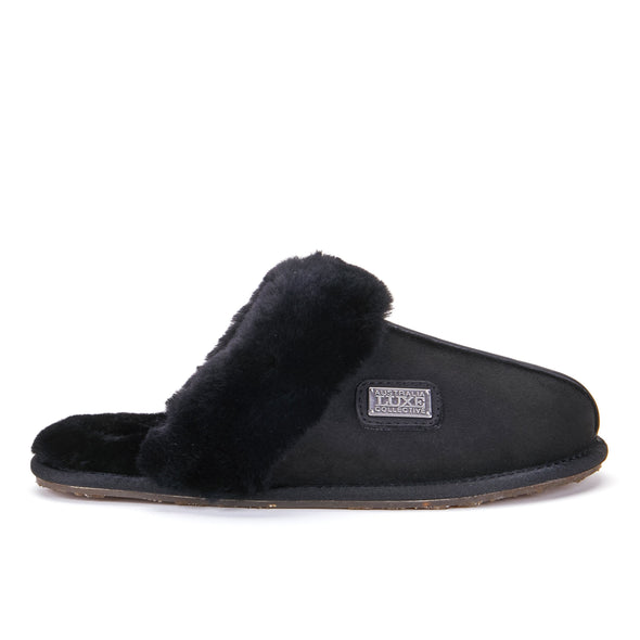 CLOSED MULE SLIPPERS CROW