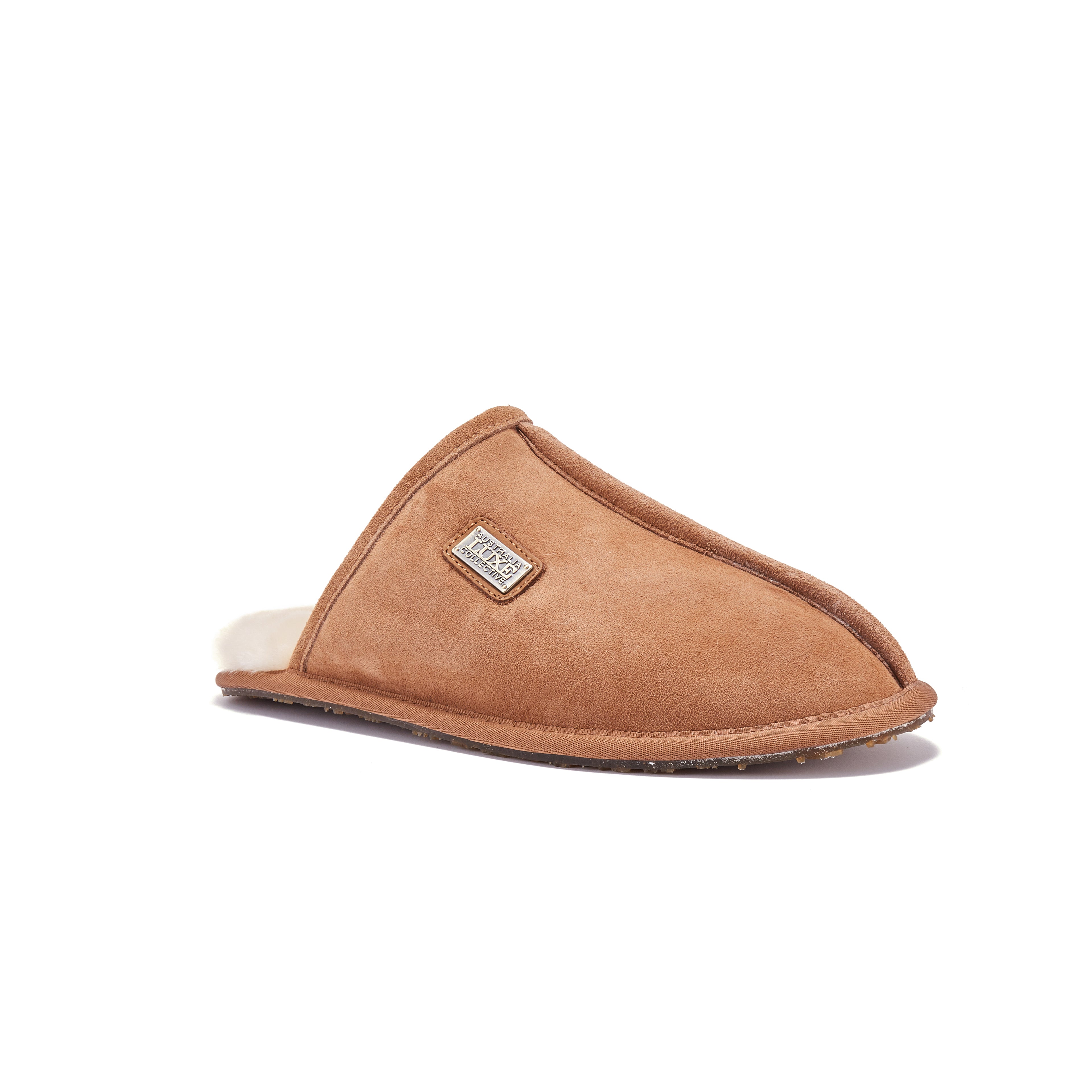 Brown Just Sheepskin Mens Slippers Sale Glacier Wear Genuine